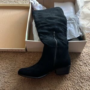 New in box ESPRIT black knee high boots
